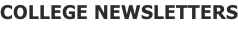 COLLEGE NEWSLETTERS